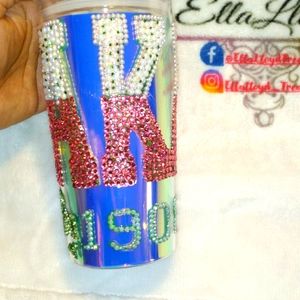Alpha Kappa Alpha Blinged Tumbler